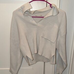 Altar'd State white V-Neck Sweater